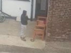 Девушка с окна снимает на камеру крутой уличный минет на лавке